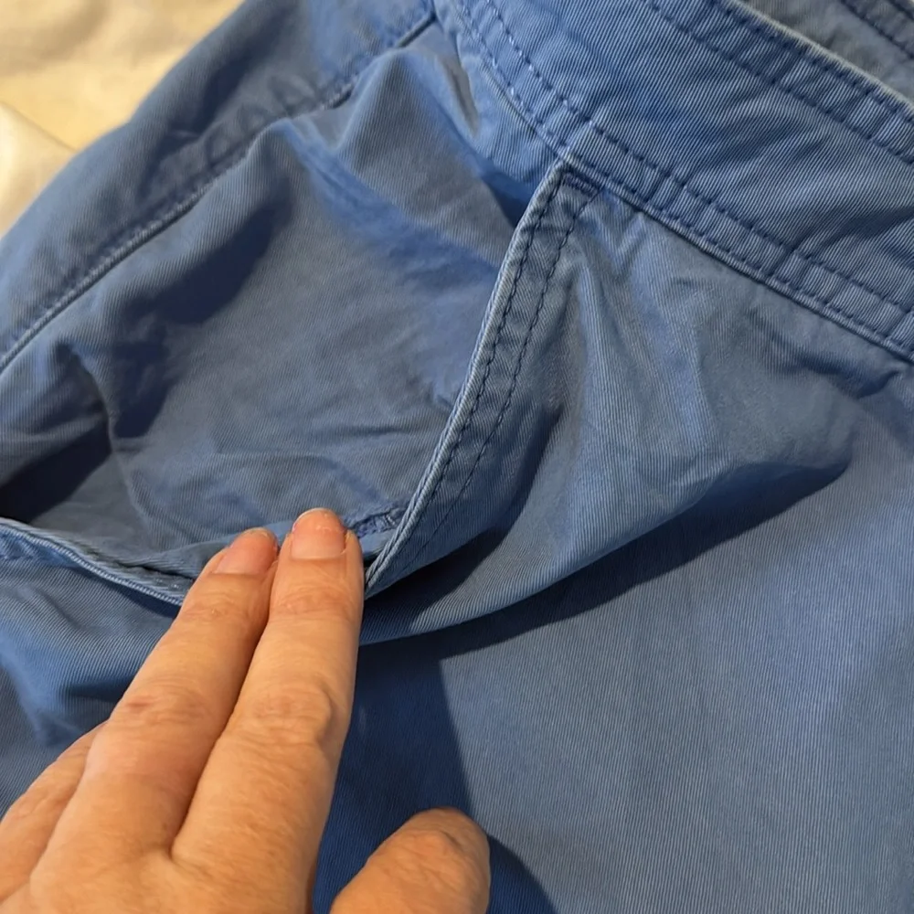 Bench Chino Shorts‎ Men's 36 Blue 100% Cotton Drawstring Multipurpose City